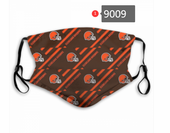 2020 NFL Cleveland Browns  #2 Dust mask with filter->nfl dust mask->Sports Accessory